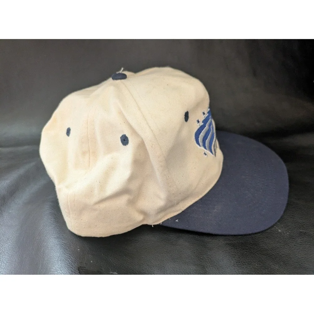 1990s Baltimore Stallions CFL Snapback Hat Navy Cream Football Cap